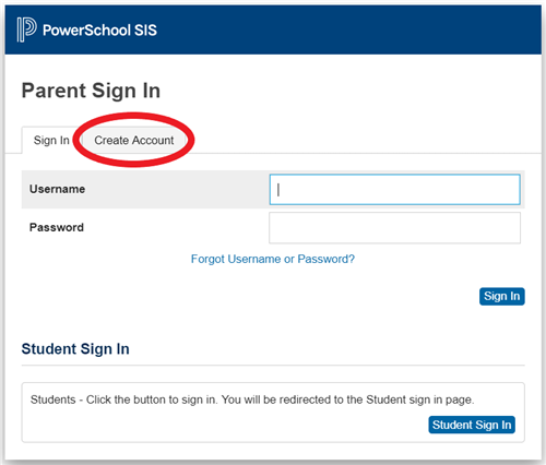 Parent Sign In Page 